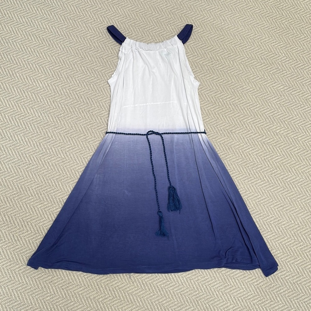 TILII Ombré Dress with Rope and Tassel Belt